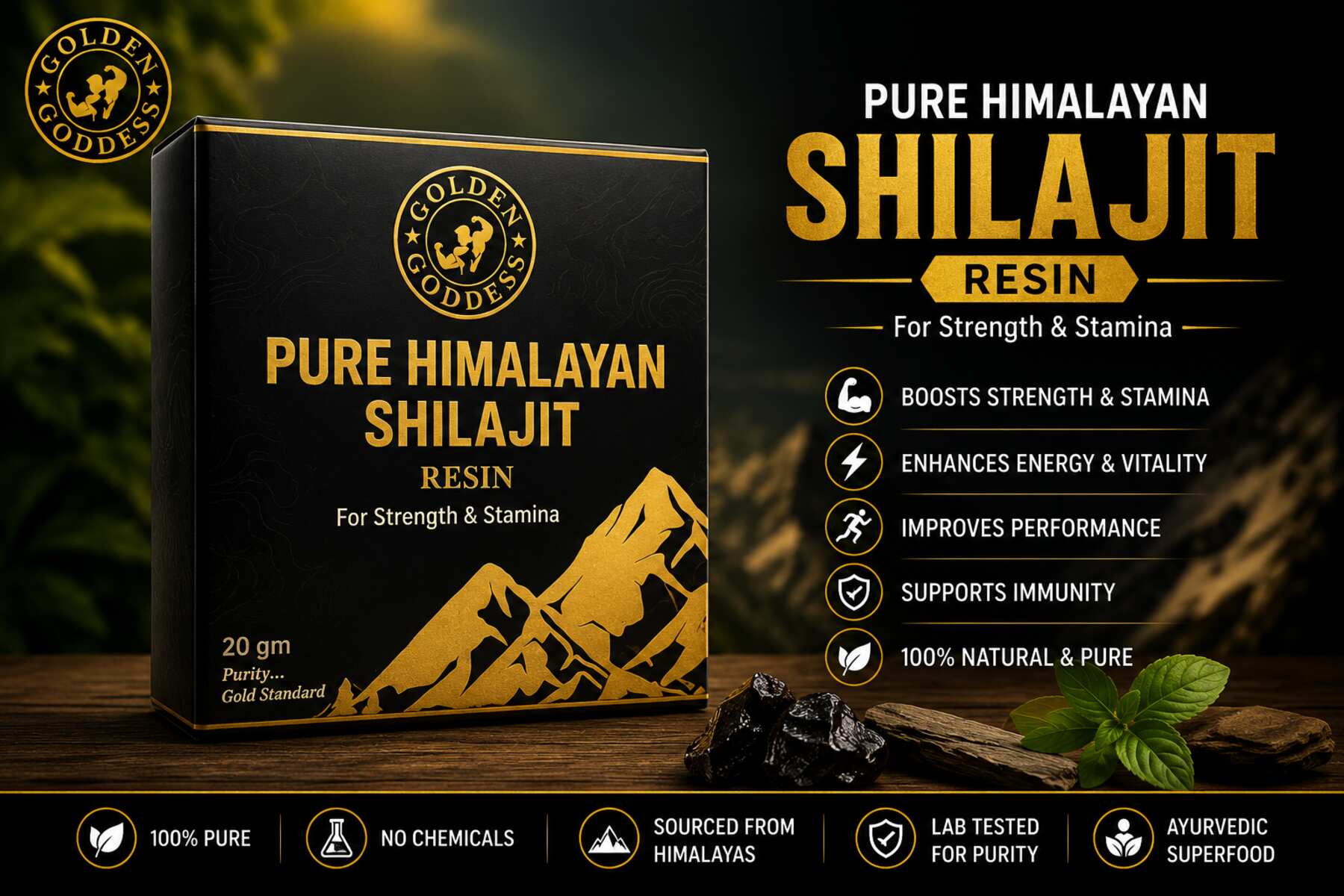 Pure Himalayan Shilajit Resin